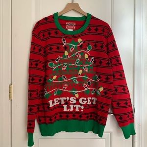 Christmas Sweater “Let’s Get Lit” - Size L
